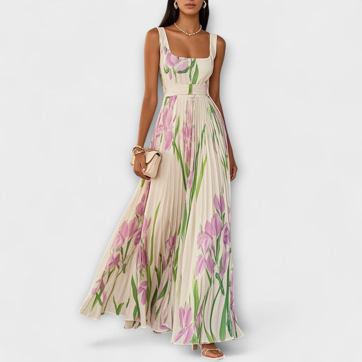 Pénélope - Robe maxi en chiffon