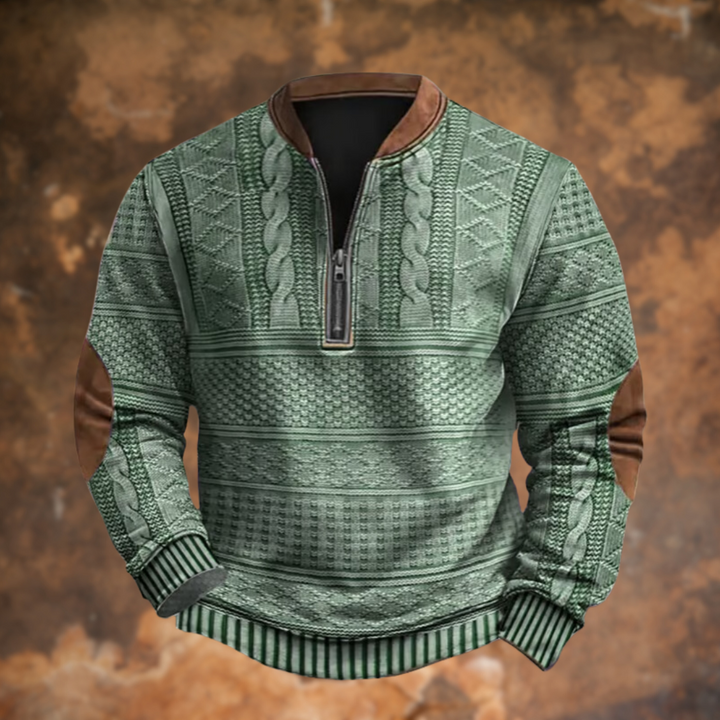 Jean  - Pull en tricot avec fermeture éclair