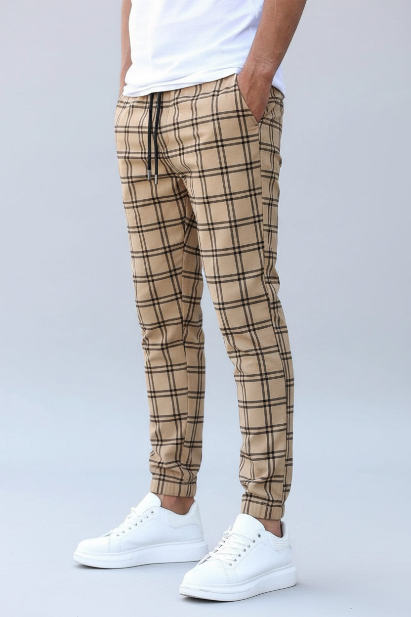Paul - Pantalons de Jogging à Carreaux