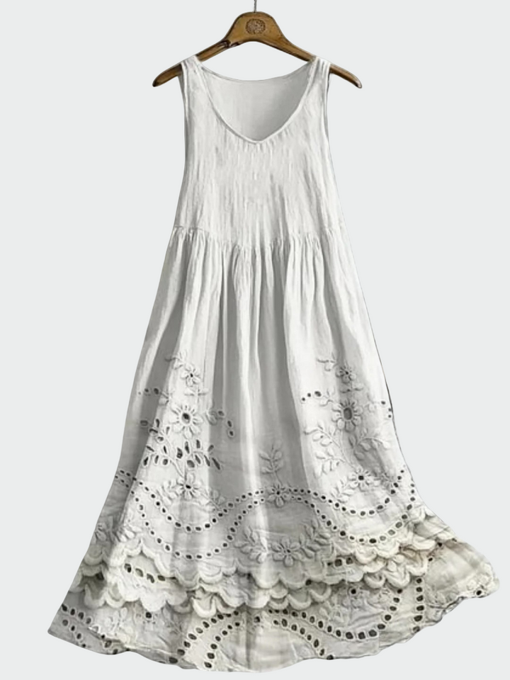Robe en dentelle anglaise