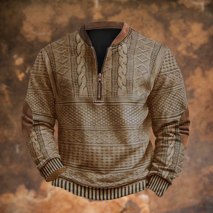 Jean  - Pull en tricot avec fermeture éclair