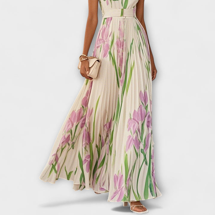 Pénélope - Robe maxi en chiffon