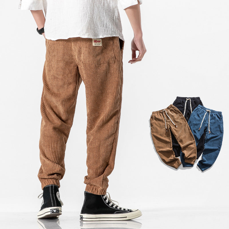 Florian - Pantalons Jogger en Velours