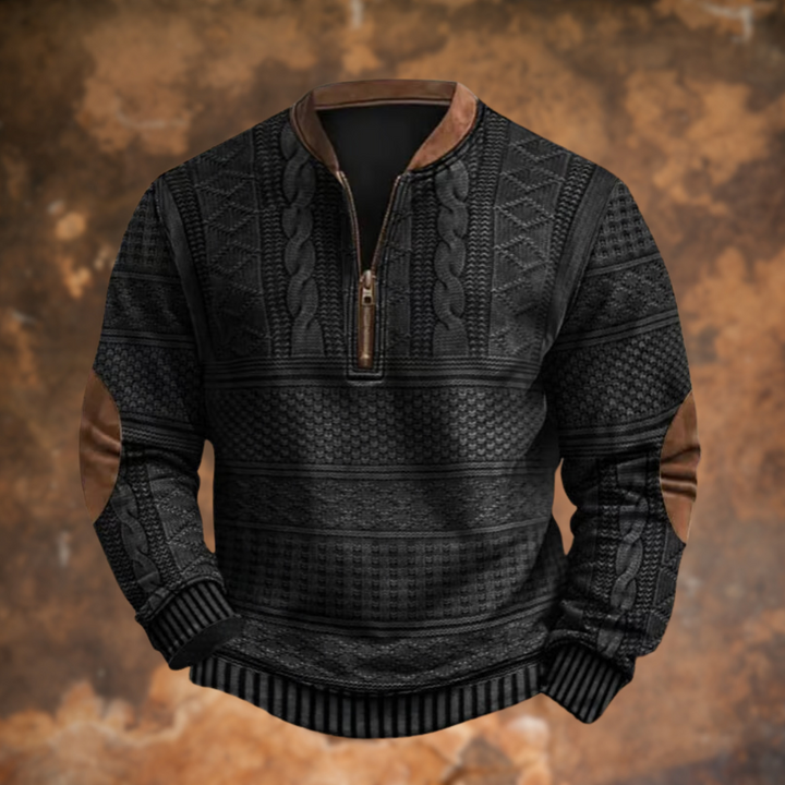 Jean  - Pull en tricot avec fermeture éclair