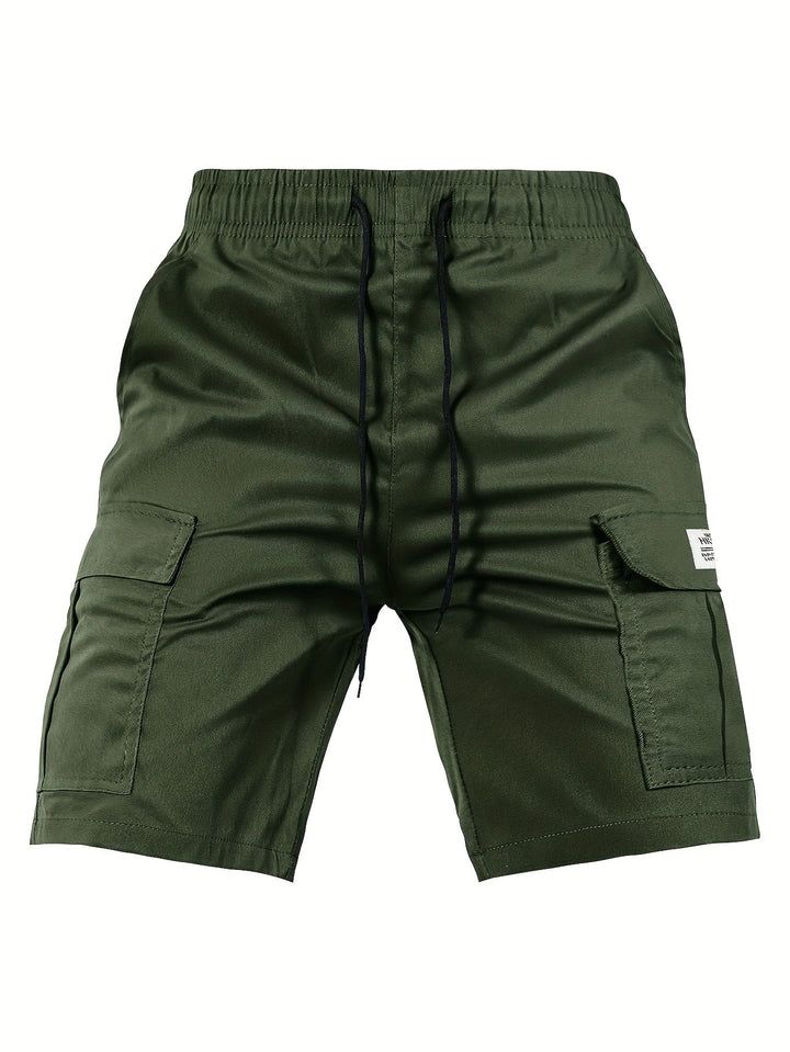 Pantalon Cargo Court d'Été avec Taille Élastique