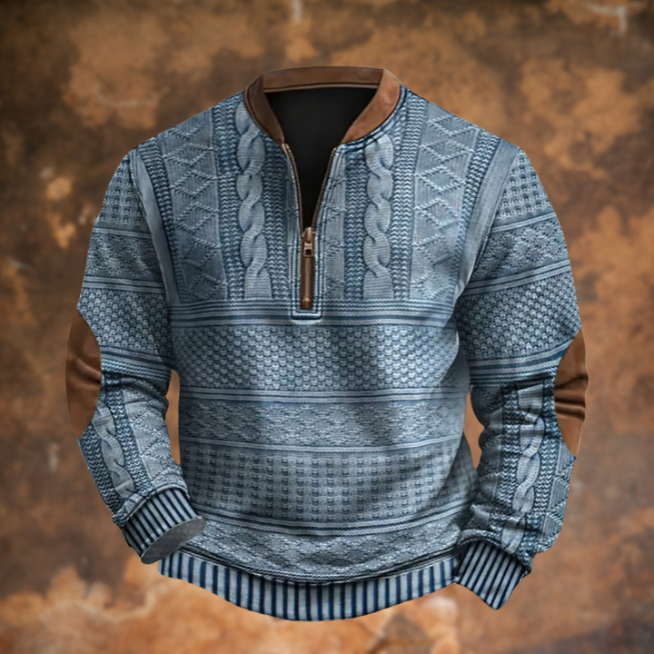 Jean  - Pull en tricot avec fermeture éclair