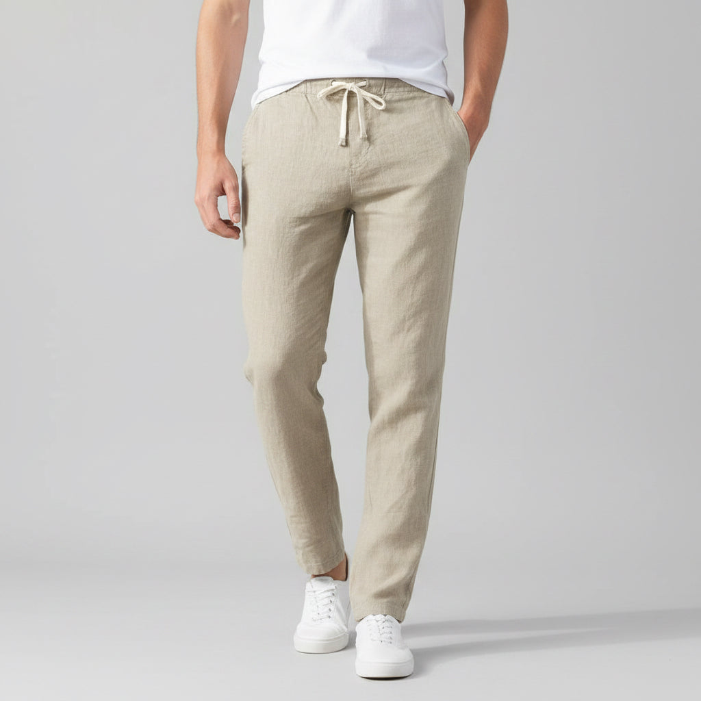 Édouard - Pantalons de Loisirs avec Ceinture Élastique