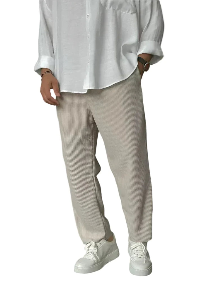 Mathis - Pantalons Plissés Relax Fit
