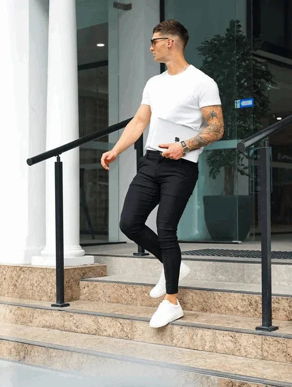 Pantalon Élastique Élégant