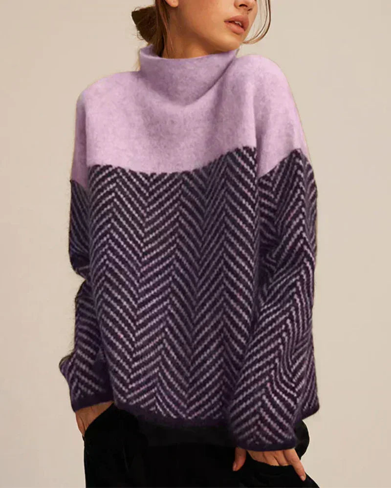 Norah | Pull en Coton à Col Montant