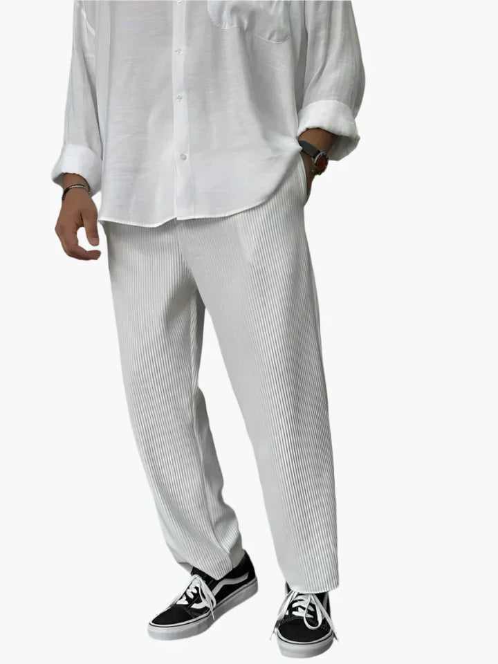 Mathis - Pantalons Plissés Relax Fit