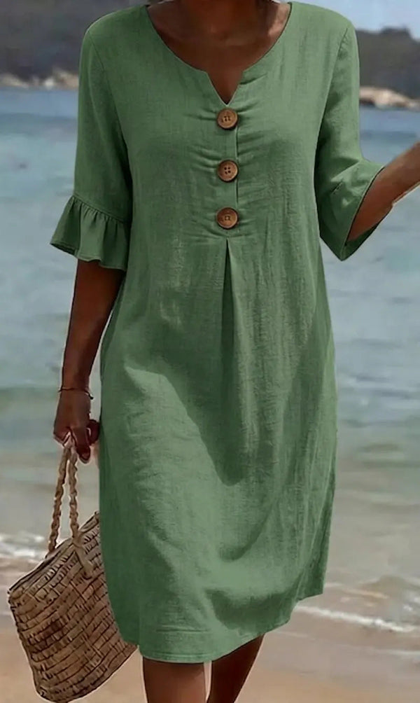 Robe d'été légère en vert