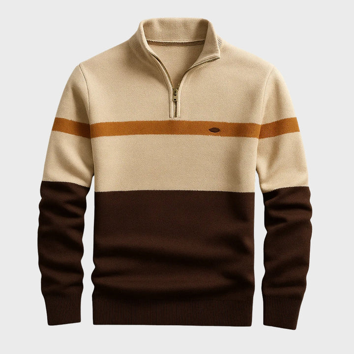 Louis - Sweat-shirt Classique à Fermeture Quart