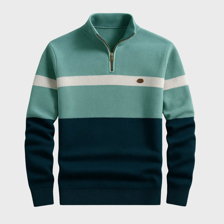 Louis - Sweat-shirt Classique à Fermeture Quart
