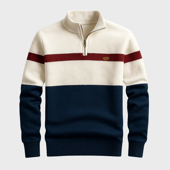 Louis - Sweat-shirt Classique à Fermeture Quart