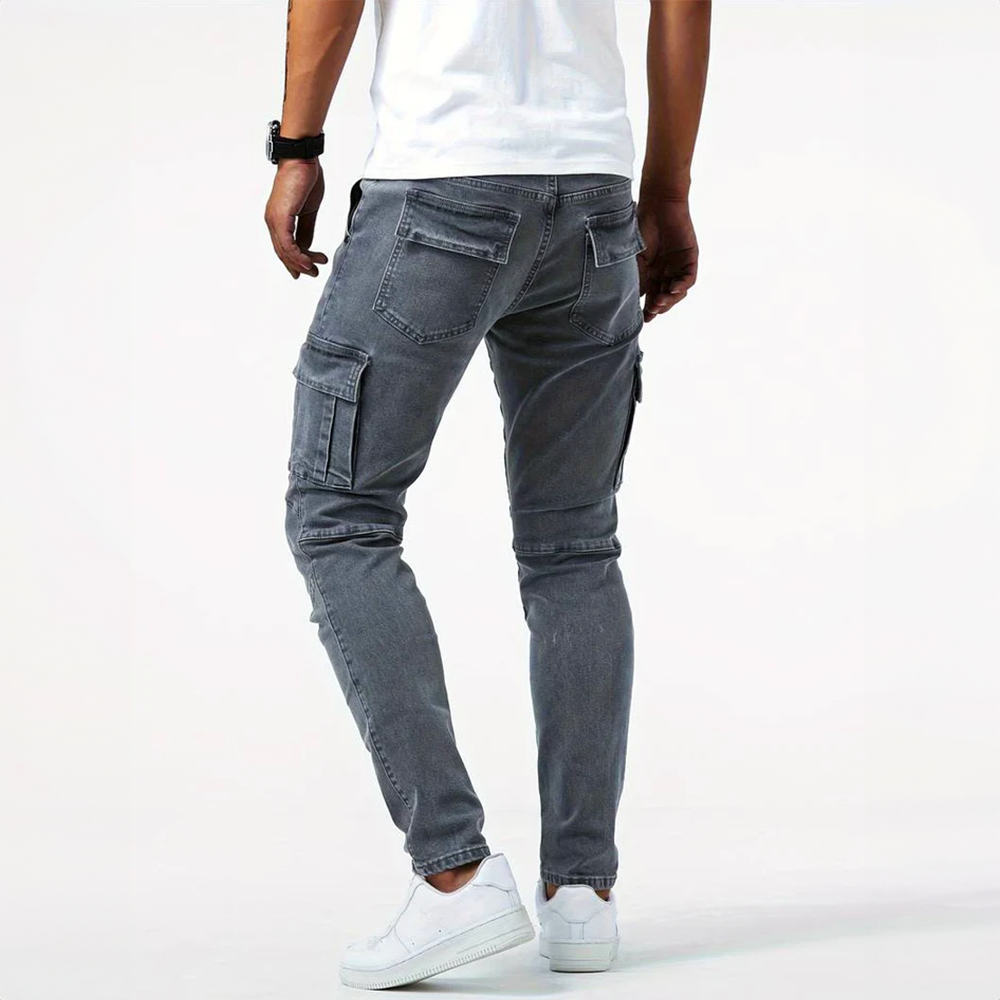 Jeans cargo extensibles