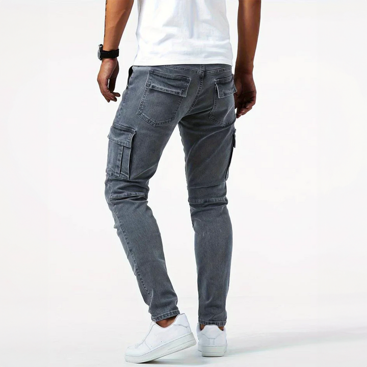 Jeans cargo extensibles
