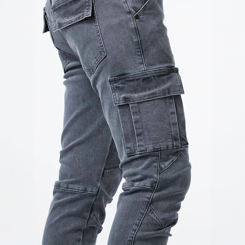 Jeans cargo extensibles