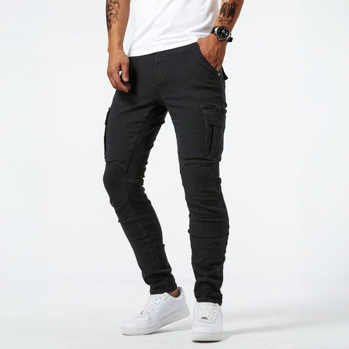 Jeans cargo extensibles