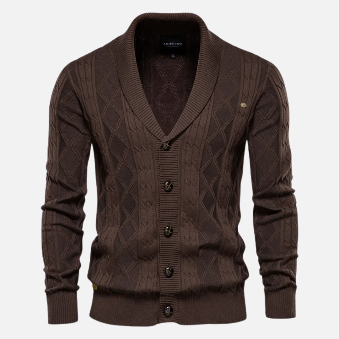 Maxime - Gilet Argyle Mélange Doux