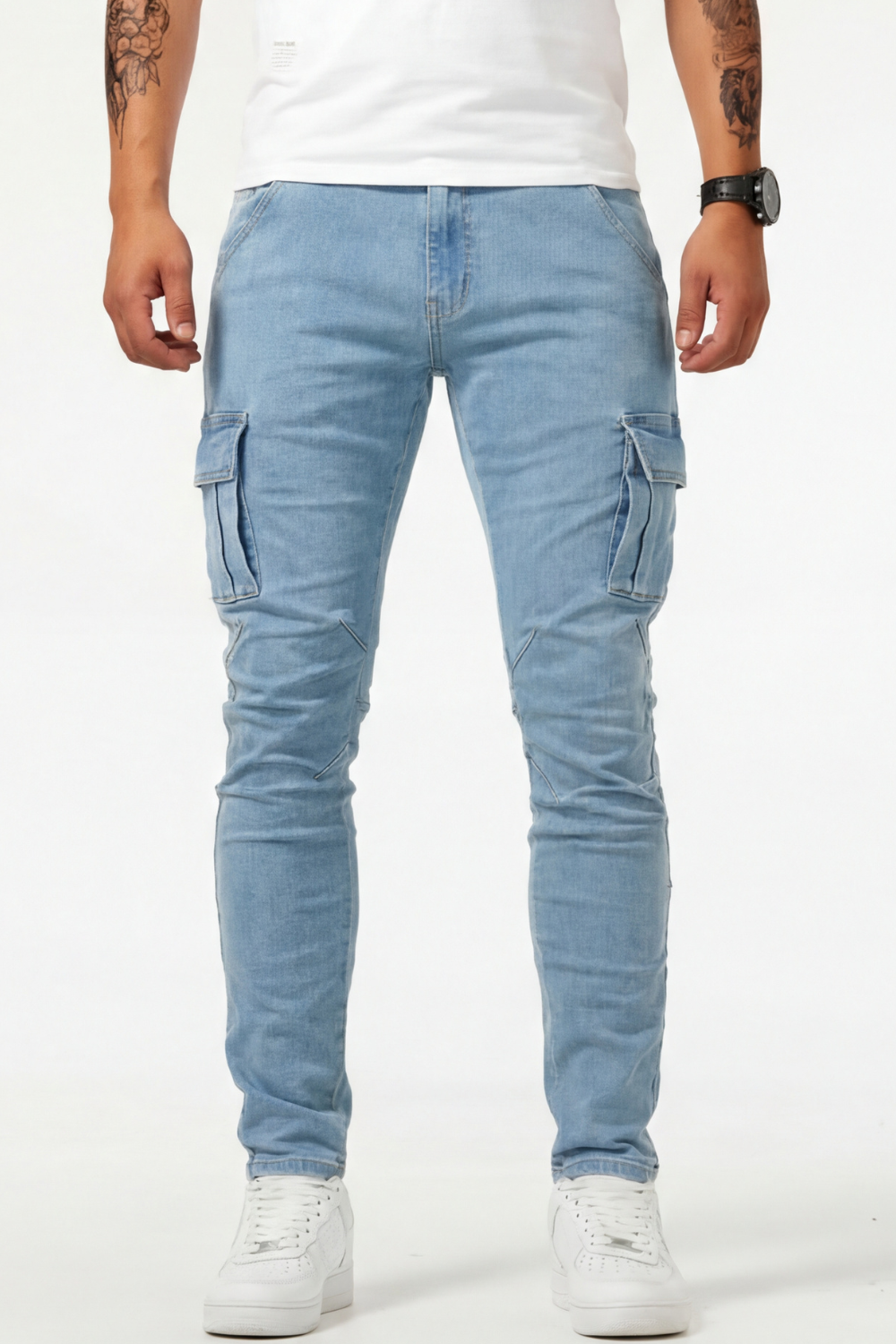 Olivier - Jeans Cargo Élastiques