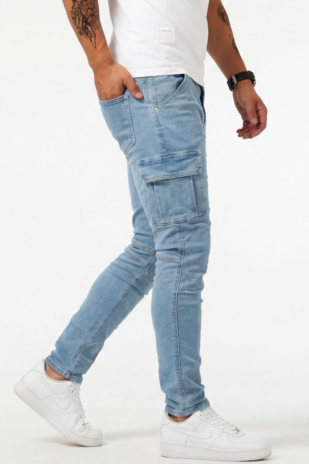 Olivier - Jeans Cargo Élastiques