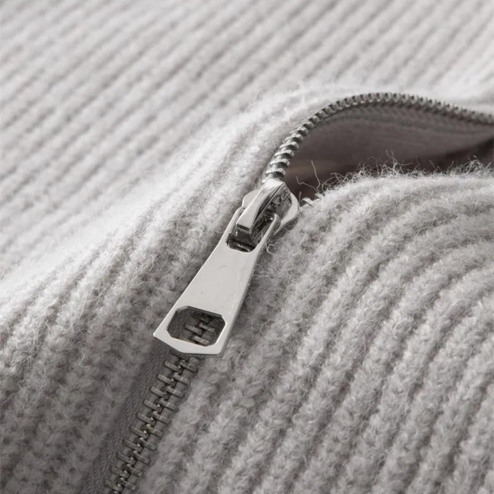 Artur - Pull en Tricot avec Fermeture Éclair