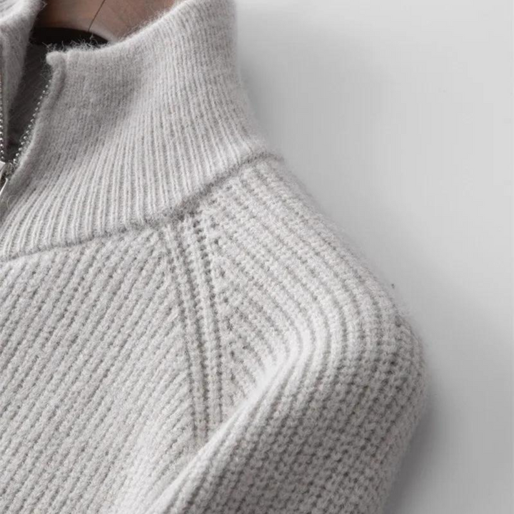 Artur - Pull en Tricot avec Fermeture Éclair