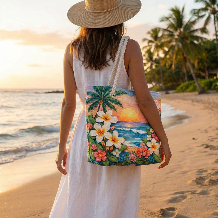 Sac de plage fait main | Brise tropicale