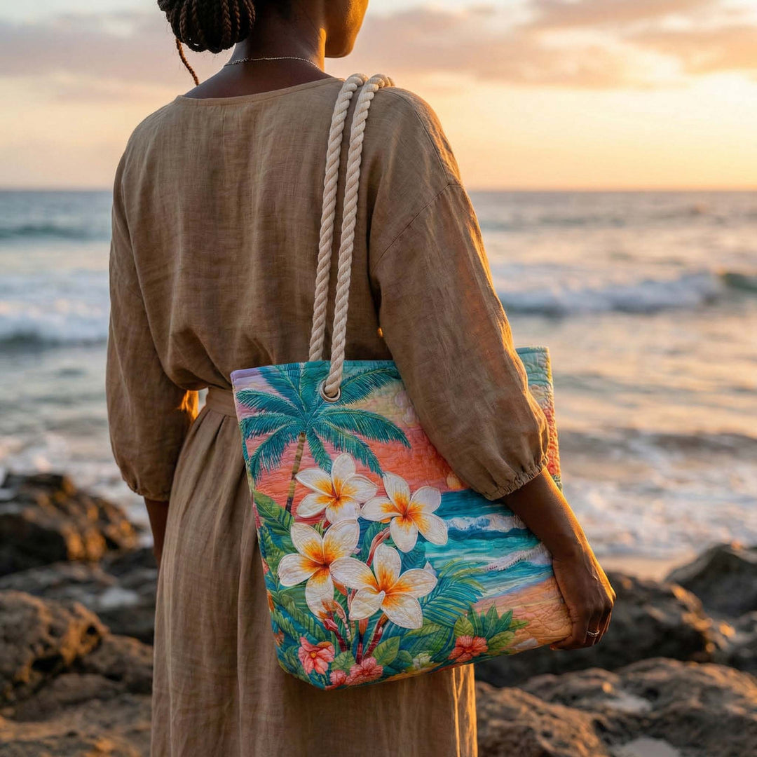 Sac de plage fait main | Esprit tropical