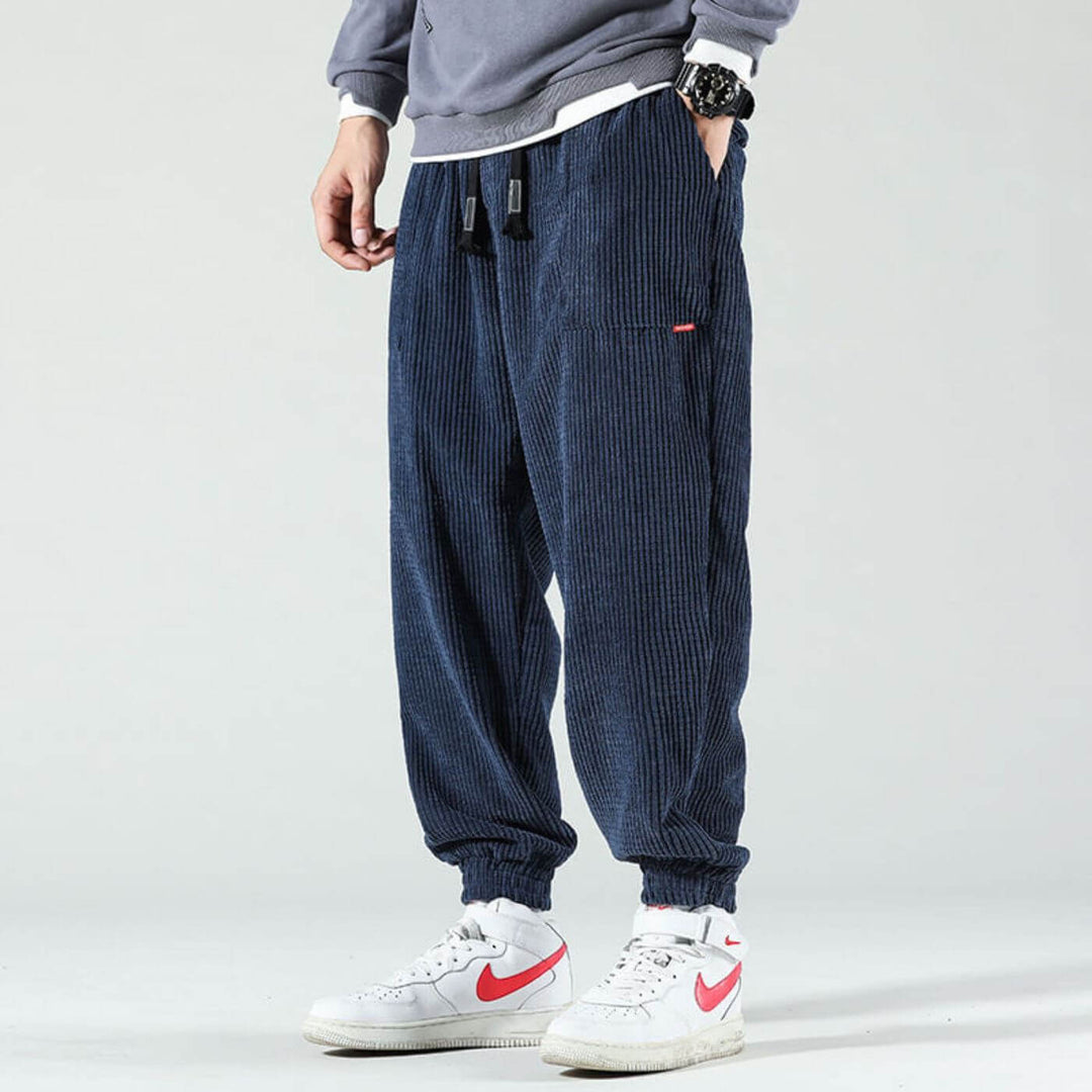 Pantalon de Jogging en Velours Côtelé pour Hommes