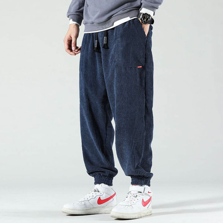 Pantalon de Jogging en Velours Côtelé pour Hommes