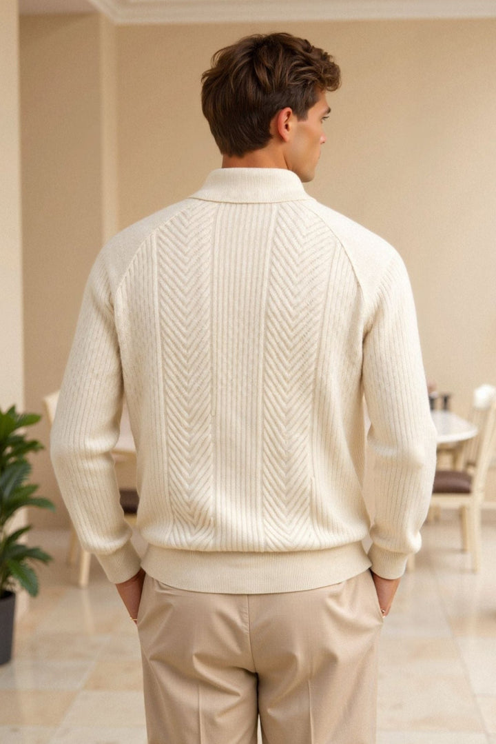 Pull en Mélange de Tissus - Détendu