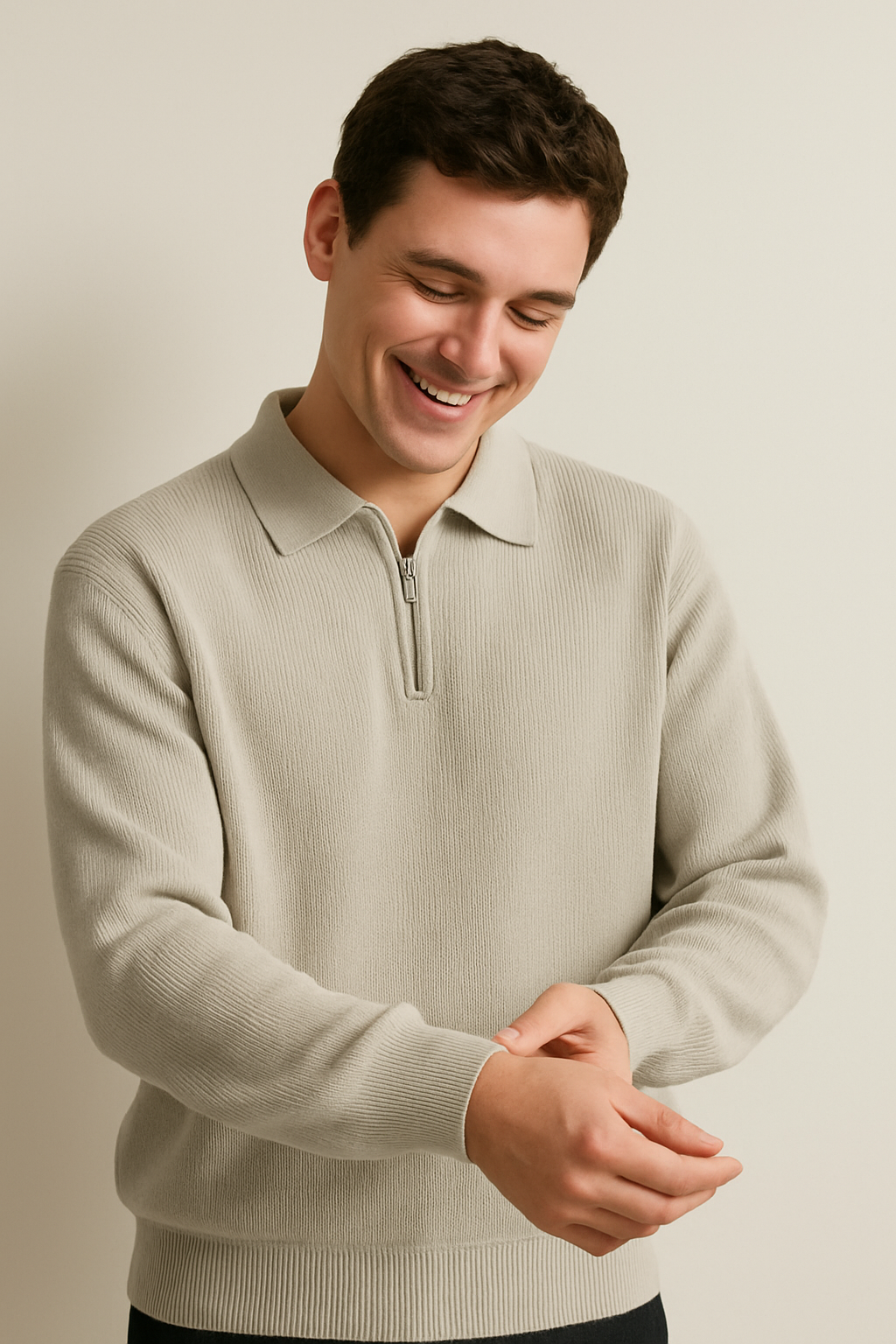 Victor - Polo à Col Zippé Ajustable