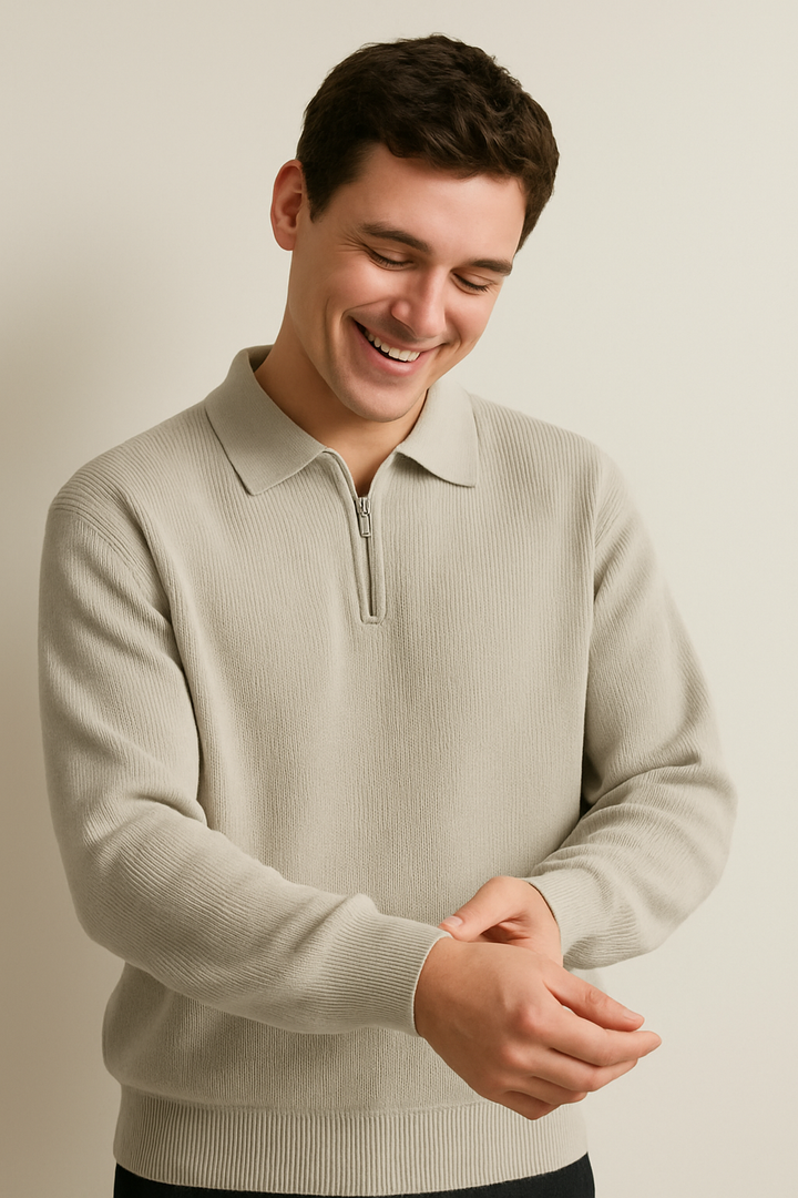 Victor - Polo à Col Zippé Ajustable