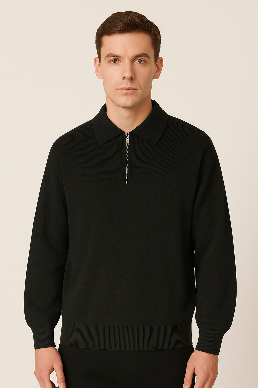 Victor - Polo à Col Zippé Ajustable