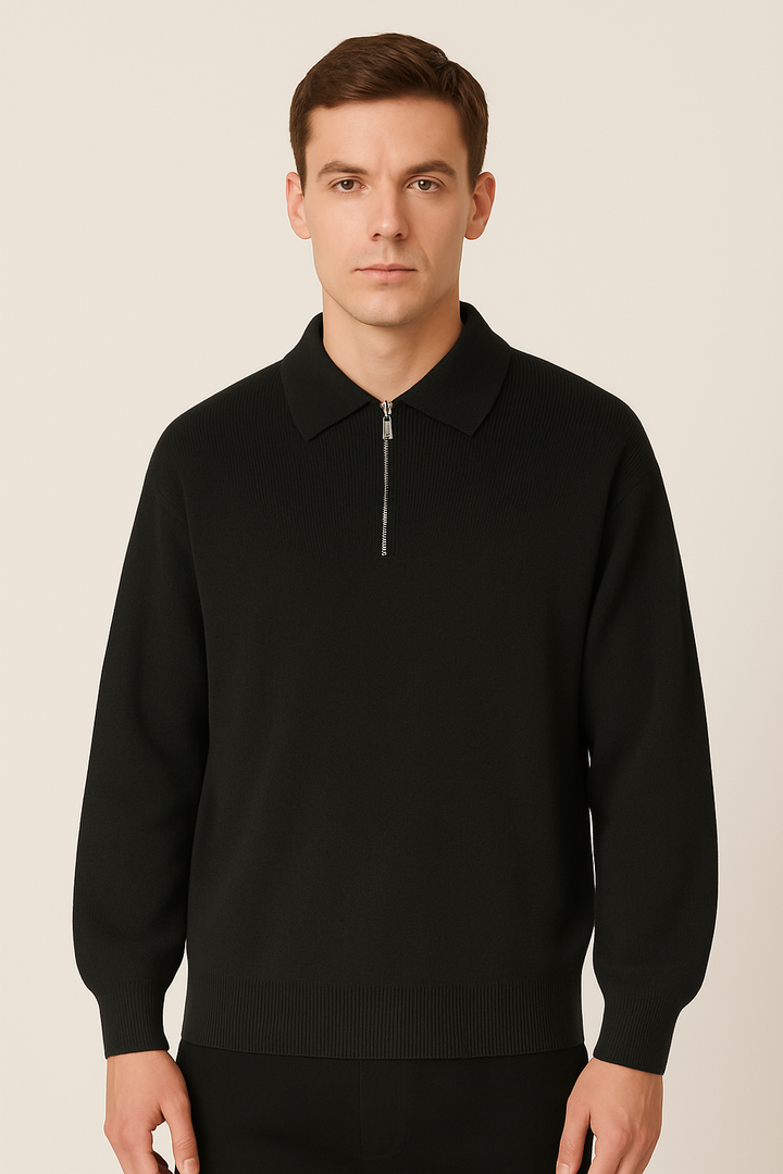 Victor - Polo à Col Zippé Ajustable