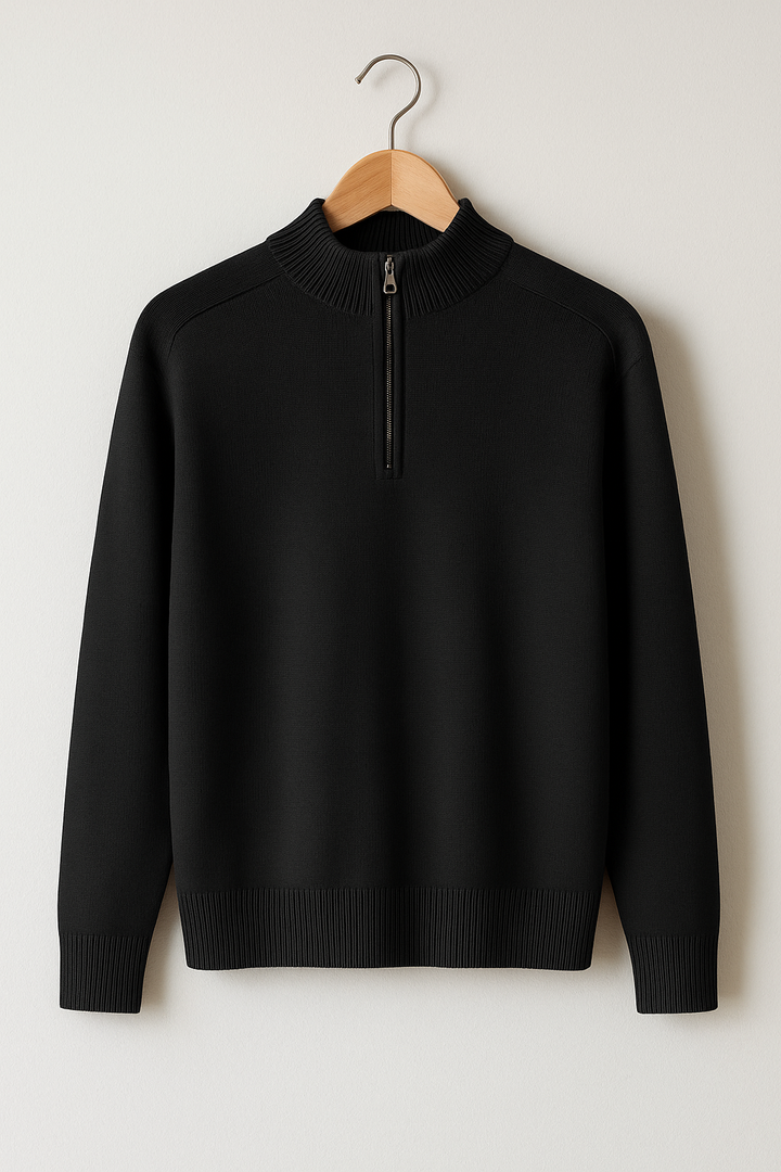 Pull en Tricot - Demi-Fermeture