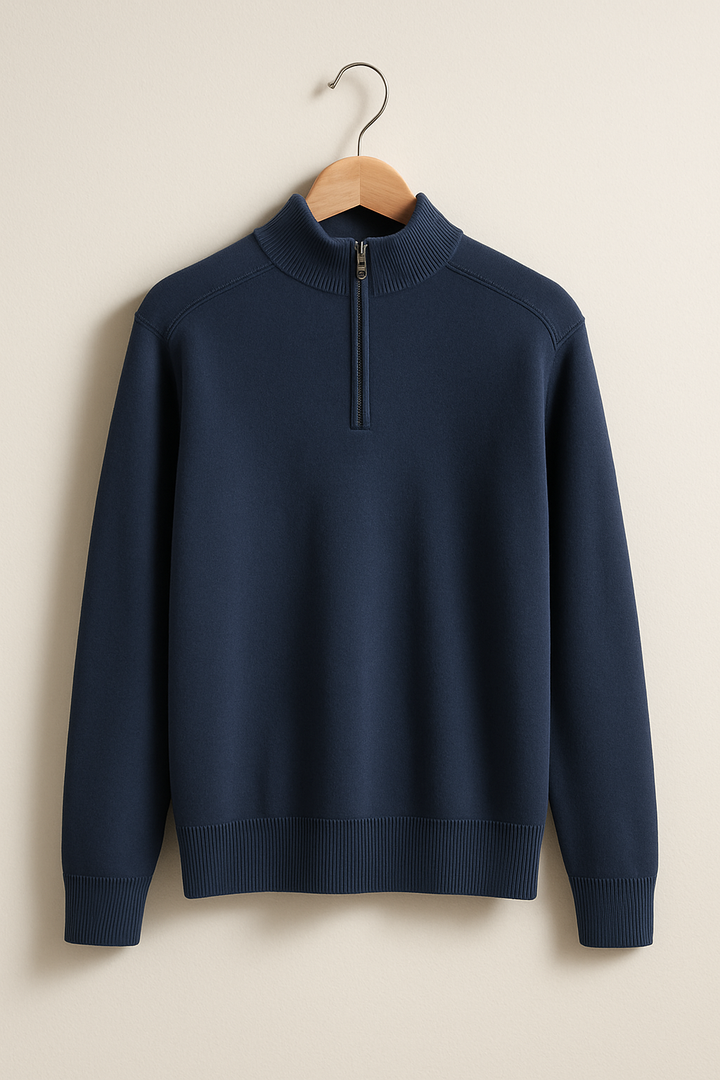 Pull en Tricot - Demi-Fermeture