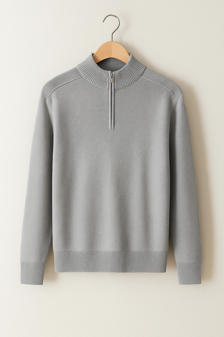 Pull en Tricot - Demi-Fermeture