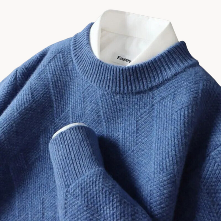 Enzo - Pull en Tricot Jacquard