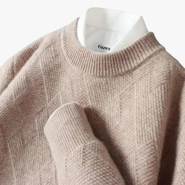 Enzo - Pull en Tricot Jacquard