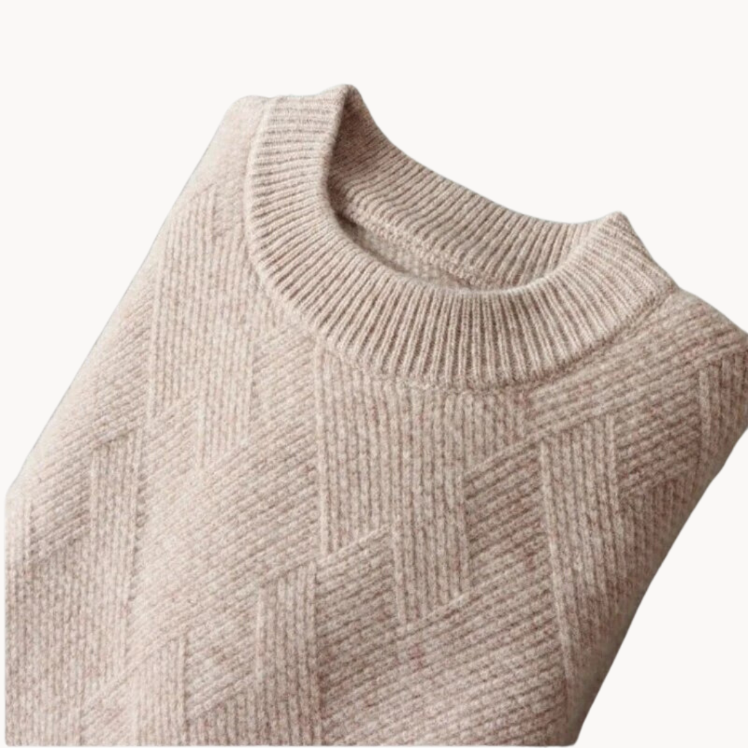 Enzo - Pull en Tricot Jacquard