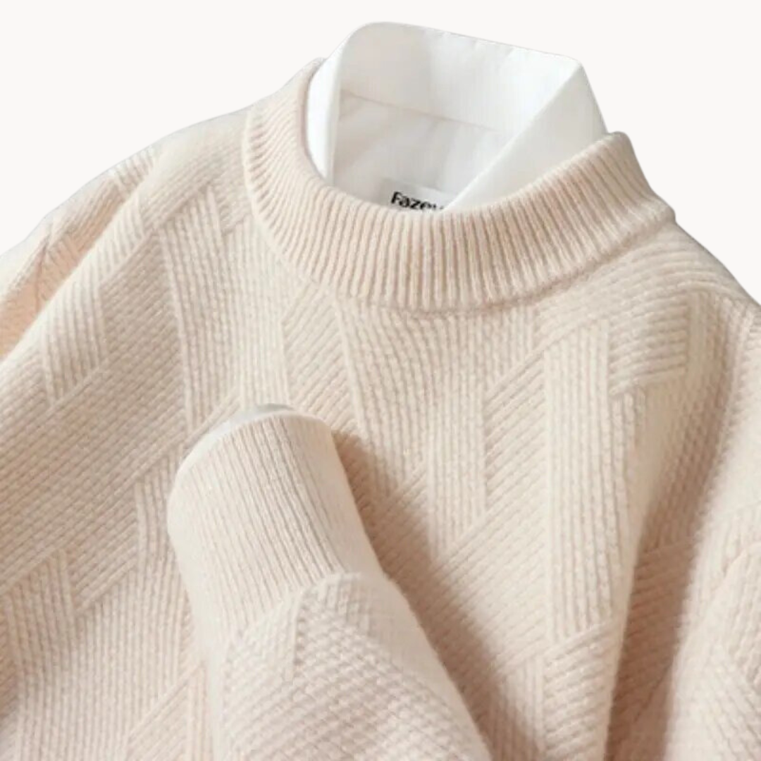 Enzo - Pull en Tricot Jacquard