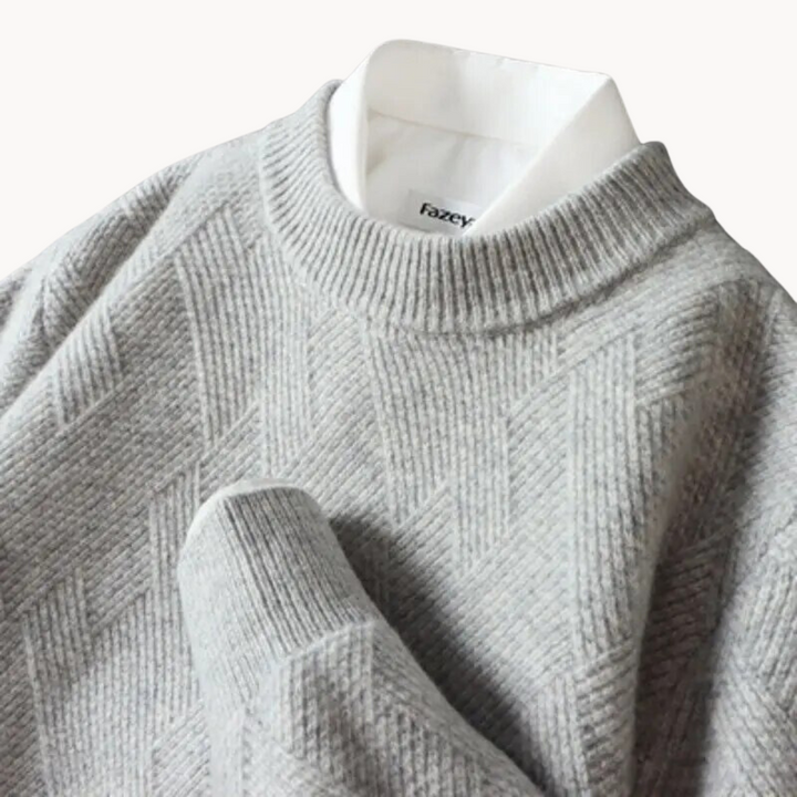 Enzo - Pull en Tricot Jacquard