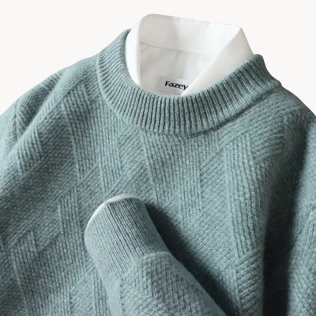 Enzo - Pull en Tricot Jacquard