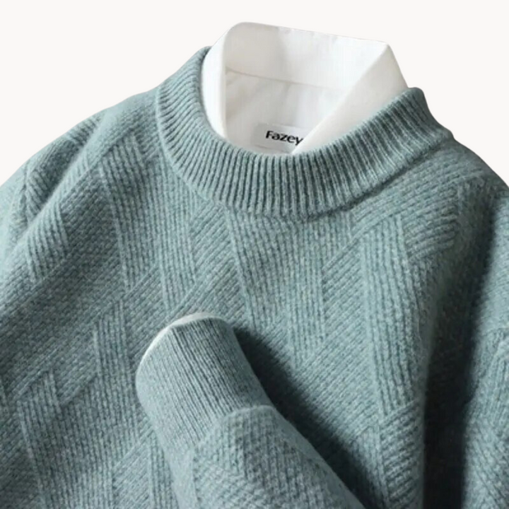 Enzo - Pull en Tricot Jacquard