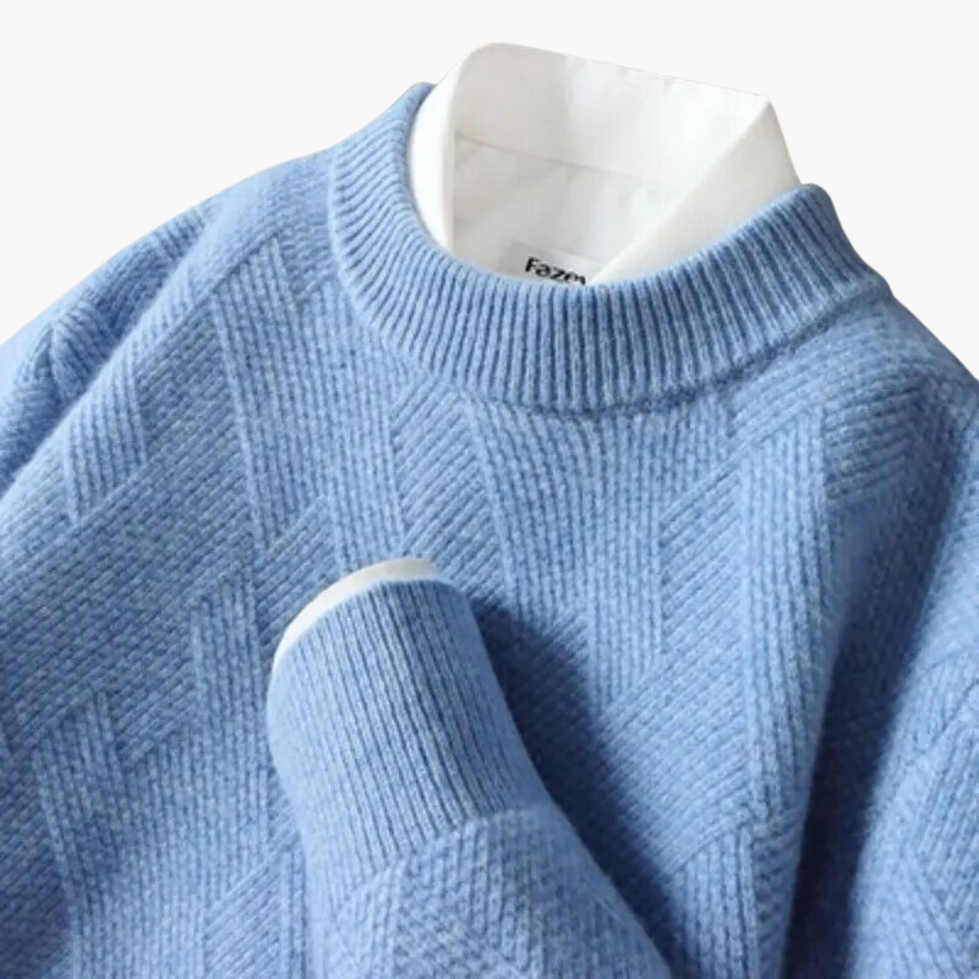 Enzo - Pull en Tricot Jacquard