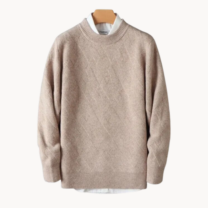 Enzo - Pull en Tricot Jacquard