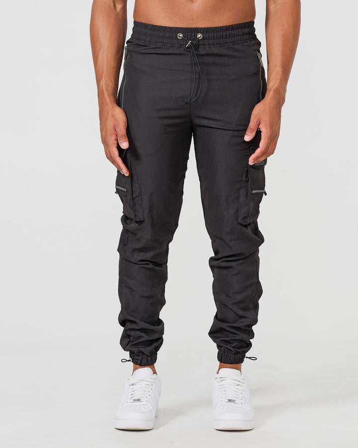 Louis - Pantalons Cargo Noirs